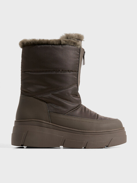 Женские дутики TENDANCE, Артикул AJ1496-7-4, темный хаки | 3847940. Ракурс 1