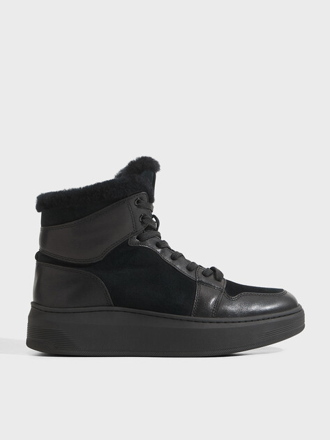 Женские высокие кеды TENDANCE, Артикул HC2137-47, черный | 3850956. Ракурс 1