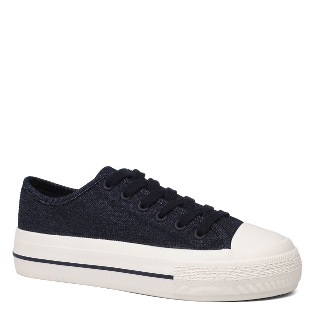 Женские кеды из денима TENDANCE, Артикул AQ-ZH-4-02, темно-синий | 3856079. Ракурс 1