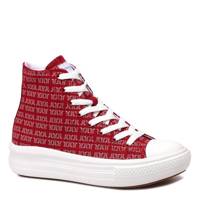 Женские высокие кеды TENDANCE, Артикул AQ515C-04, темно-красный | 3856155. Ракурс 1