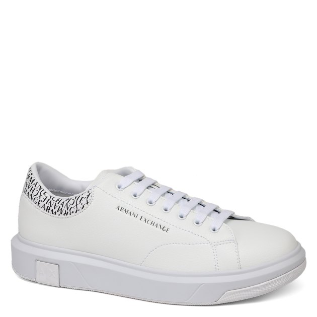 Мужские кеды ARMANI EXCHANGE VENICE, Артикул XUX123, белый | 3884903. Ракурс 1