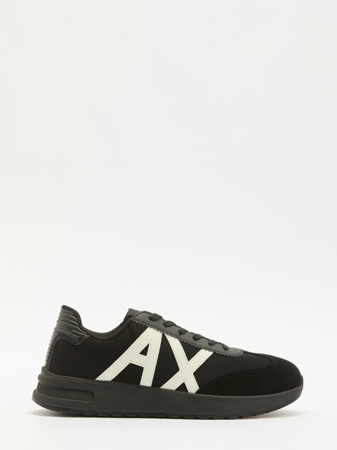 Мужские кроссовки ARMANI EXCHANGE DUSSELDORF, Артикул XUX071, черный | 3884923. Ракурс 1 Мужские кроссовки ARMANI EXCHANGE DUSSELDORF, Артикул XUX071, черный | 3884923. Ракурс 1