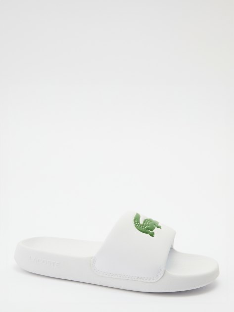 Женские сланцы LACOSTE SERVE SLIDE 1.0 123 1 CFA, Артикул 745CFA0002, белый | 3905428. Ракурс 1 Женские сланцы LACOSTE SERVE SLIDE 1.0 123 1 CFA, Артикул 745CFA0002, белый | 3905428. Ракурс 1
