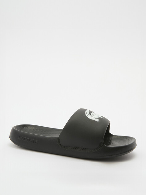 Женские сланцы LACOSTE SERVE SLIDE 1.0 123 1 CFA, Артикул 745CFA0002, черный | 3905429. Ракурс 1