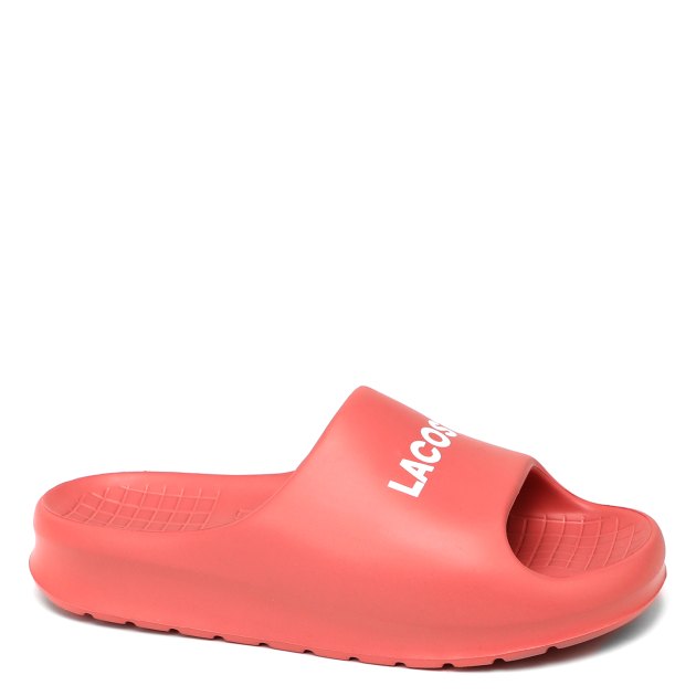 Lacoste red slides new arrivals