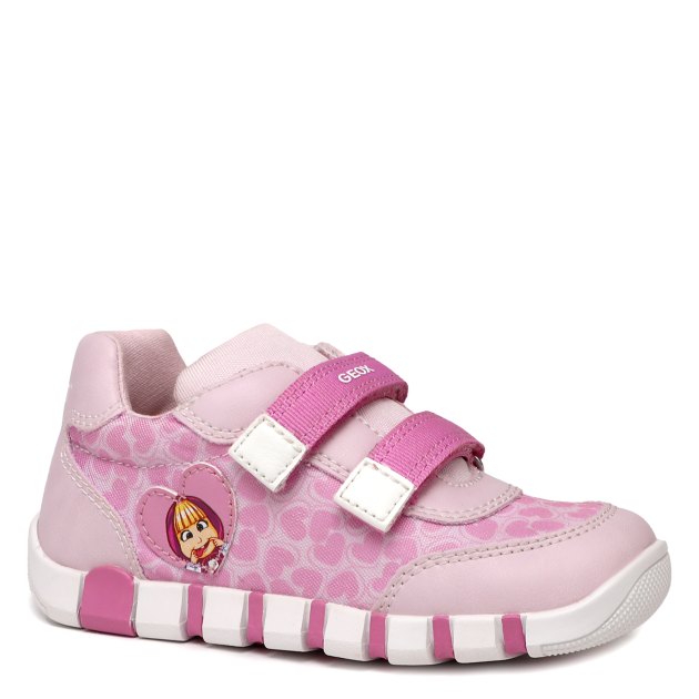 Детские кроссовки GEOX B IUPIDOO GIRL, Артикул B4558B, розовый | 3910043. Ракурс 1