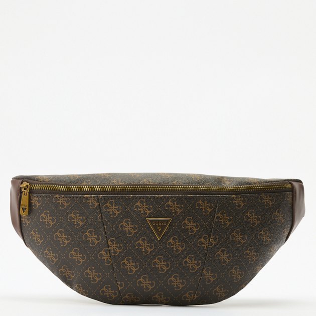 Мужская поясная сумка GUESS TORINO MEDIUM BUM BAG, Артикул HMEVZLP3431, темно-коричневый | 3914254. Ракурс 1 Мужская поясная сумка GUESS TORINO MEDIUM BUM BAG, Артикул HMEVZLP3431, темно-коричневый | 3914254. Ракурс 1