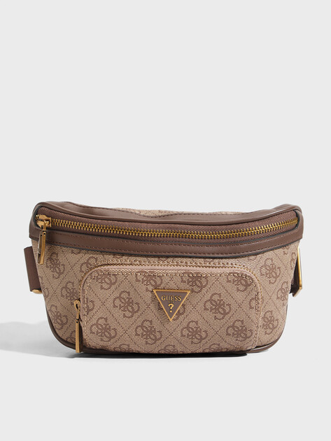 Мужская поясная сумка GUESS MILANO COMPACT BUM BAG, Артикул HMEVZLP3231, бежевый | 3914257. Ракурс 1