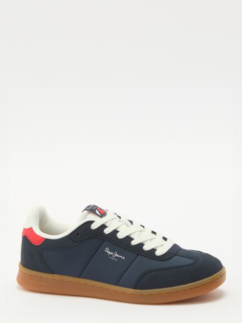 Мужские кеды PEPE JEANS PLAYER COMBI M, Артикул PMS00012, темно-синий | 3917346. Ракурс 1