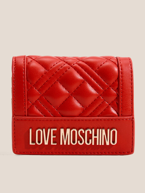 Женское портмоне LOVE MOSCHINO SLG QUILTED, Артикул JC5601PP, красный | 3924721. Ракурс 1