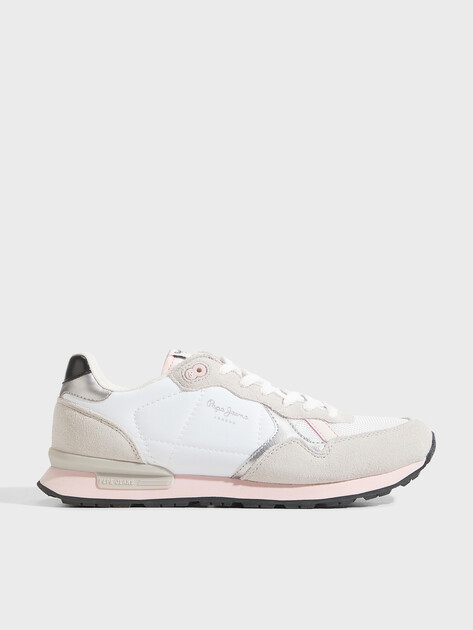 Женские кроссовки PEPE JEANS BRIT MIX W, Артикул PLS40012, белый | 3931622. Ракурс 1