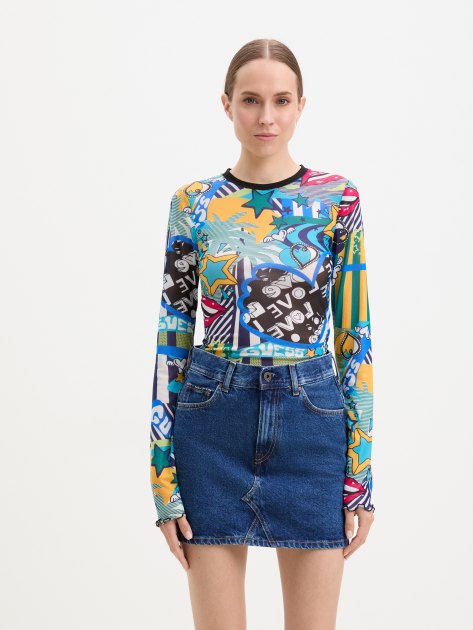 Женская юбка из денима PEPE JEANS MINI SKIRT MW, Артикул PL901123HT2, синий | 3936867. Ракурс 1 Женская юбка из денима PEPE JEANS MINI SKIRT MW, Артикул PL901123HT2, синий | 3936867. Ракурс 1