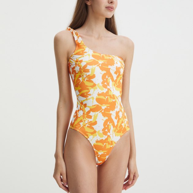 Женский слитный купальник PEPE JEANS TROPIC ASY SWIMSUIT, Артикул PLB10488, оранжевый | 3936870. Ракурс 1 Женский слитный купальник PEPE JEANS TROPIC ASY SWIMSUIT, Артикул PLB10488, оранжевый | 3936870. Ракурс 1
