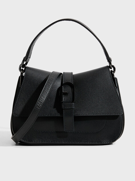 Женская сумка  FURLA, Артикул FURLA FLOW MINI TOP HANDLE, черный | 3940886. Ракурс 1