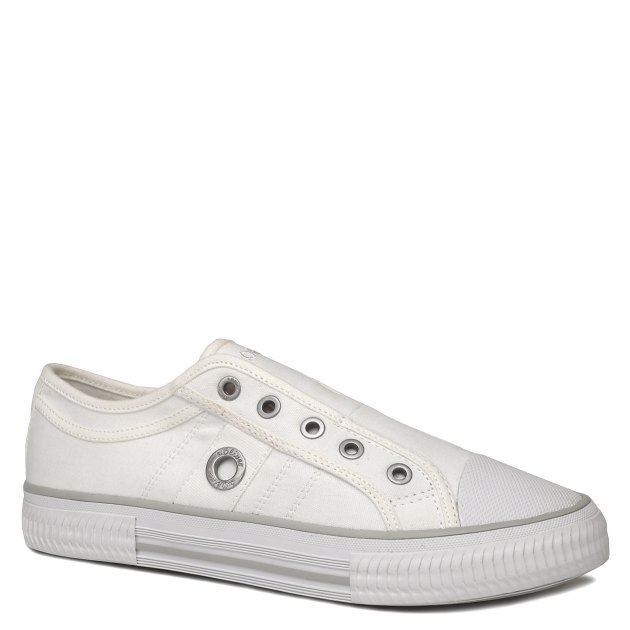 Женские кеды из денима S.OLIVER MOTANA, Артикул 5-5-24708-42, белый | 3958221. Ракурс 1