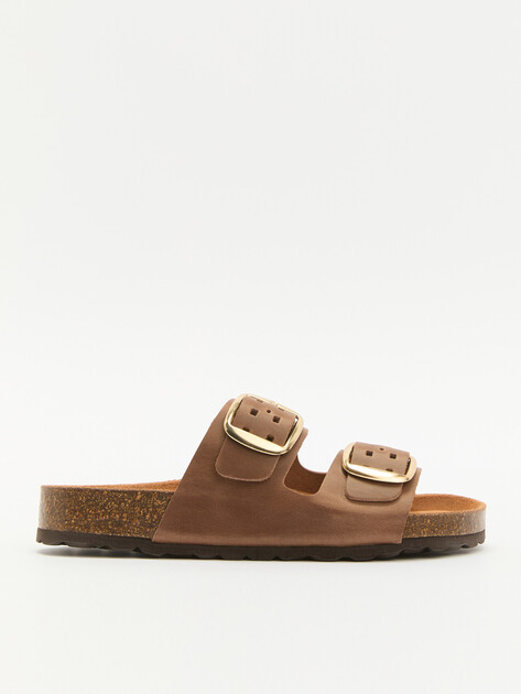 Женские шлепанцы BIO GREEN, Артикул PT10-20, серо-коричневый | 3960413. Ракурс 1