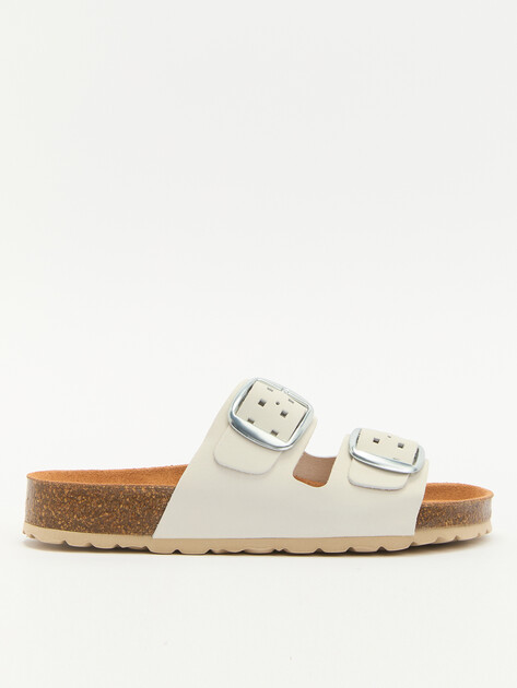 Женские шлепанцы BIO GREEN, Артикул PT10-20, серо-белый | 3960430. Ракурс 1