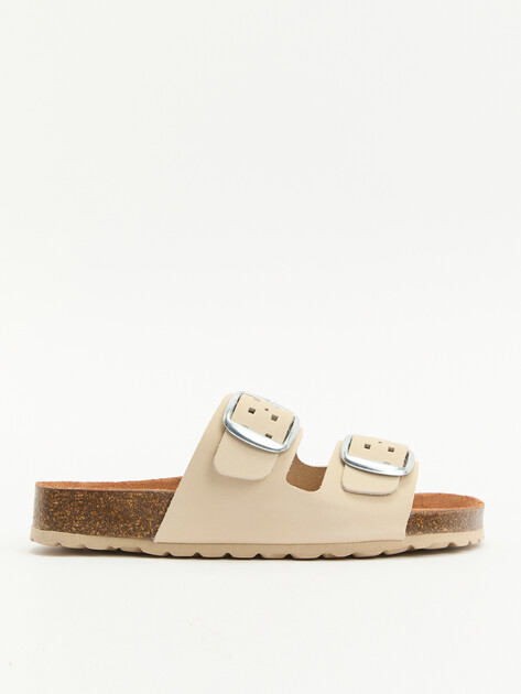 Женские шлепанцы BIO GREEN, Артикул PT10-20, светло-бежевый | 3960438. Ракурс 1