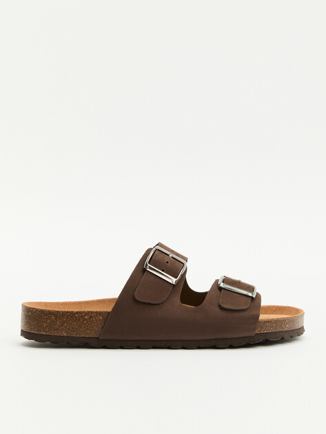 Мужские шлепанцы BIO GREEN, Артикул PT60-1, темно-коричневый | 3960514. Ракурс 1
