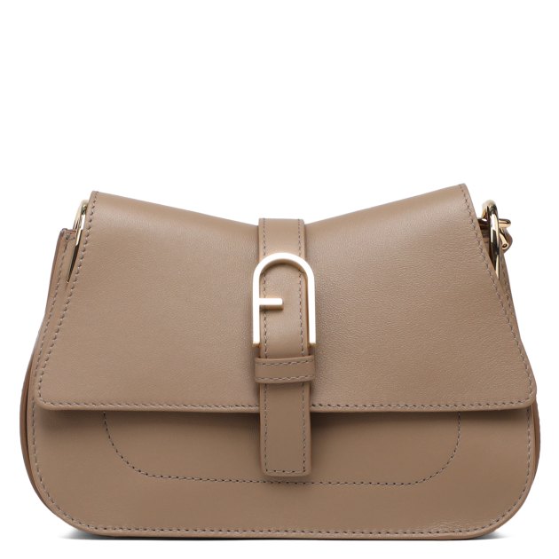 Женская сумка  FURLA, Артикул FURLA FLOW MINI TOP HANDLE, пыльно-бежевый | 3962299. Ракурс 1