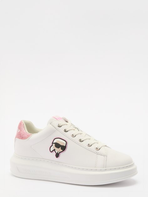 Женские кеды KARL LAGERFELD KAPRI Karl NFT Lo Lace, Артикул KL62530N, белый | 3971957. Ракурс 1
