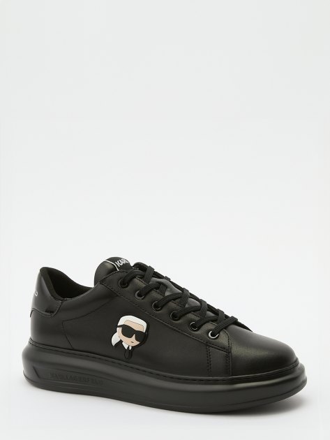 Мужские кеды KARL LAGERFELD KAPRI MENS Karl NFT Lo Lace, Артикул KL52530N, черный | 3972209. Ракурс 1