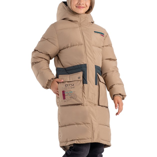 Детский пуховик KAPIKA, Артикул KJGCK16-T1, бежевый | 3991847. Ракурс 1 Детский пуховик KAPIKA, Артикул KJGCK16-T1, бежевый | 3991847. Ракурс 1