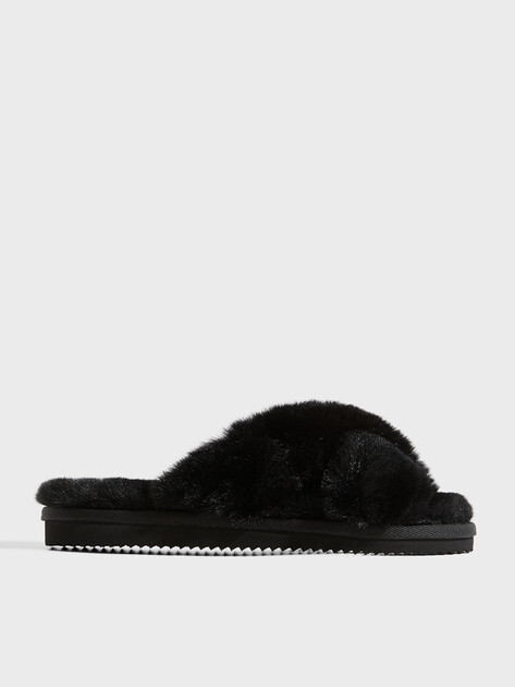 Женские шлепанцы MICHAEL KORS LALA SLIPPER, Артикул 40R1LAFP1D, черный | 3997123. Ракурс 1