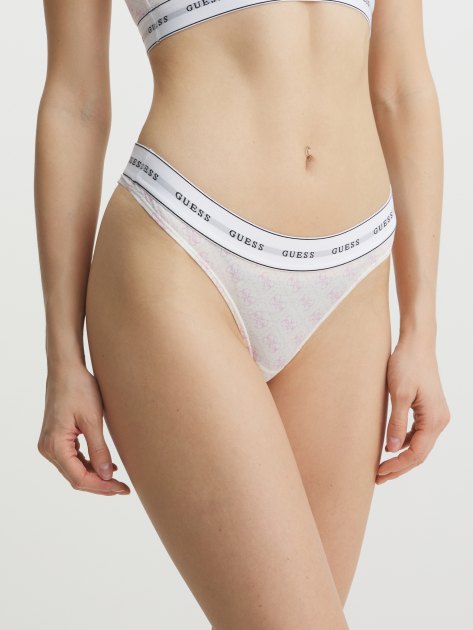 Женские трусы GUESS CARRIE THONG, Артикул O97E04KBOE1, белый | 3999960. Ракурс 1