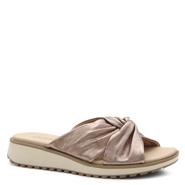 Женские шлепанцы CAPRICE KANDY, Артикул 9-9-27202-42, бронзовый | 4007237. Ракурс 1