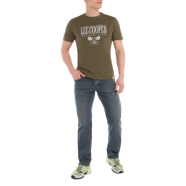 Мужская футболка LEE COOPER, Артикул MT2A122662BSLCO1, зеленый | 4014301. Ракурс 1