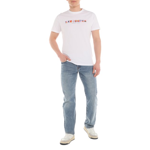 Мужская футболка LEE COOPER, Артикул MT2A122590BSLC1, белый | 4015020. Ракурс 1