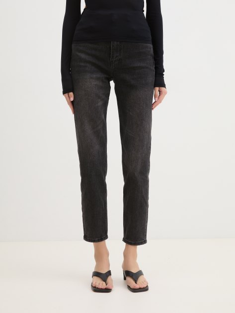 Женские джинсы мом MAISON DAVID, Артикул DX0602, черный | 4015123. Ракурс 1