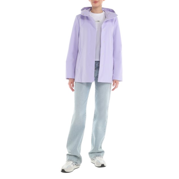 Женская ветровка GEOX W NAHALA SHORT JKT, Артикул W4520T, светло-фиолетовый | 4027630. Ракурс 1