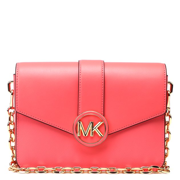 Женская сумка на плечо MICHAEL KORS CARMEN MD CONV SHOULDER, Артикул 35S2GNML2L, ярко-розовый | 4027983. Ракурс 6