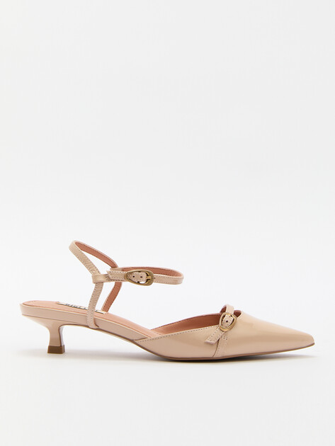 Женские туфли с открытой пяткой (слингбэк) BIBI LOU LINDA 40, Артикул 675Z21VK, розовато-бежевый | 4044003. Ракурс 1