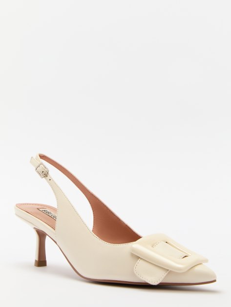 Женские туфли с открытой пяткой (слингбэк) BIBI LOU BONNIE 55, Артикул 649Z10VK, молочно-белый | 4044033. Ракурс 1