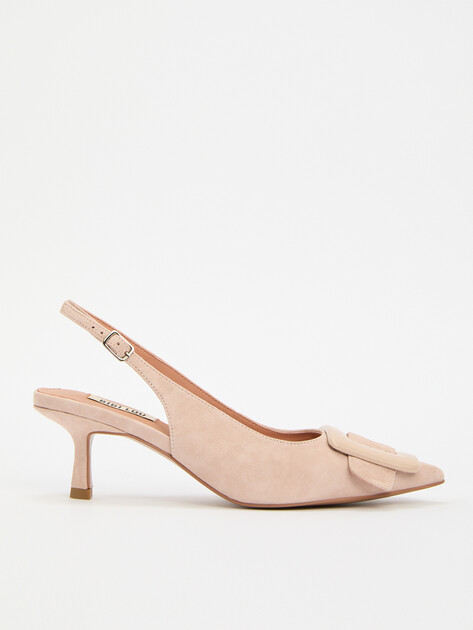 Женские туфли с открытой пяткой (слингбэк) BIBI LOU BONNIE 55, Артикул 649Z30VK, розово-бежевый | 4044034. Ракурс 1