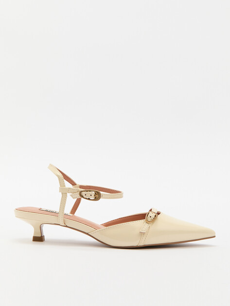 Женские туфли с открытой пяткой (слинг-бэк) BIBI LOU LINDA 40, Артикул 675Z21VK, молочно-бежевый | 4044044. Ракурс 1