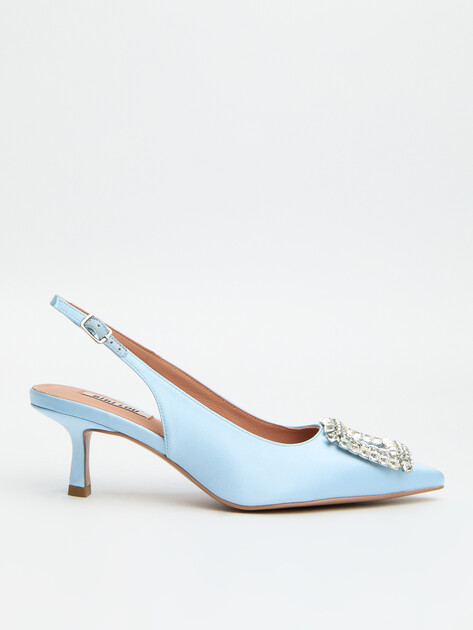 Женские туфли с открытой пяткой (слингбэк) BIBI LOU ELISABETTA 55, Артикул 509Z05VK, голубой | 4044049. Ракурс 1