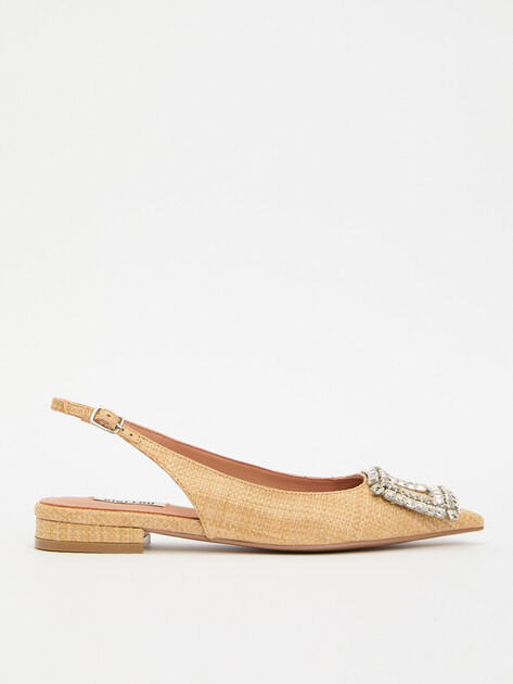 Женские туфли с открытой пяткой (слингбэк) BIBI LOU ELISABETTA FLAT, Артикул 507Z69VK, бежевый | 4044066. Ракурс 1