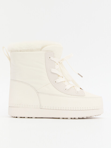 Женские дутики TENDANCE, Артикул AX9737-1, молочно-белый | 4049169. Ракурс 1