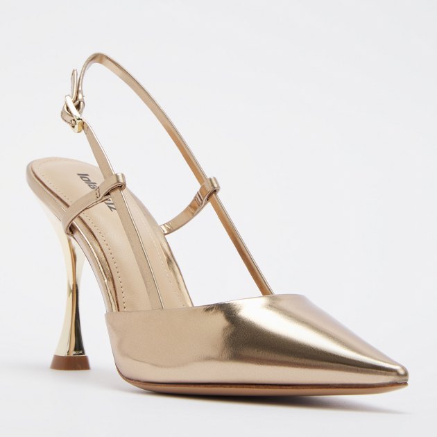Женские туфли с открытой пяткой (слингбэк) LOLA CRUZ CARMEN 95, Артикул 106Z17BK, бронзовый | 4049511. Ракурс 1