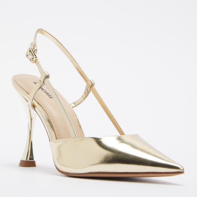 Женские туфли с открытой пяткой (слингбэк) LOLA CRUZ CARMEN 95, Артикул 106Z17BK, золотистый | 4049527. Ракурс 1