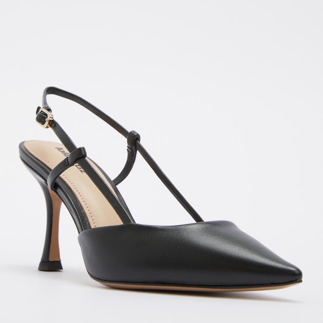 Женские туфли с открытой пяткой (слингбэк) LOLA CRUZ CARMEN 85, Артикул 107Z13BK, черный | 4049544. Ракурс 1