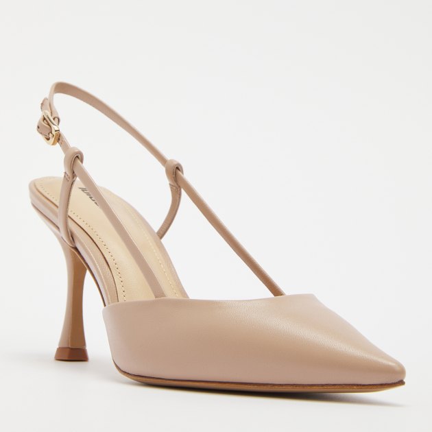 Женские туфли с открытой пяткой (слингбэк) LOLA CRUZ CARMEN 85, Артикул 107Z13BK, бежевый | 4049552. Ракурс 1