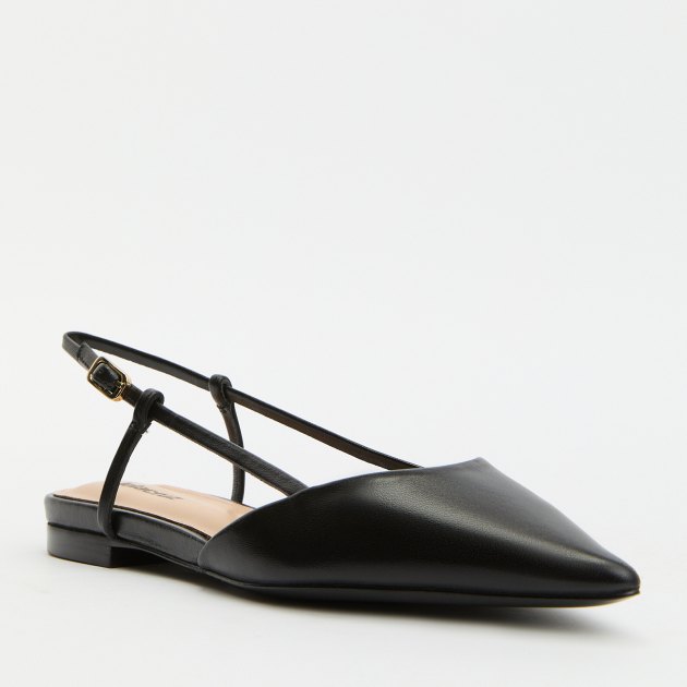 Балетки с открытой пяткой (слинг-бэк) LOLA CRUZ CARMEN FLAT, Артикул 109Z13BK, черный | 4051930. Ракурс 1