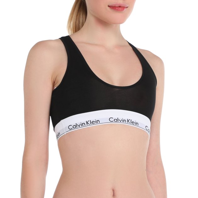 Black calvin klein top discount