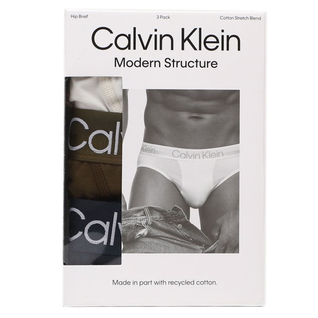 Мужские трусы 3 шт. CALVIN KLEIN, Артикул 000NB2969A, мультицвет | 4055962. Ракурс 1