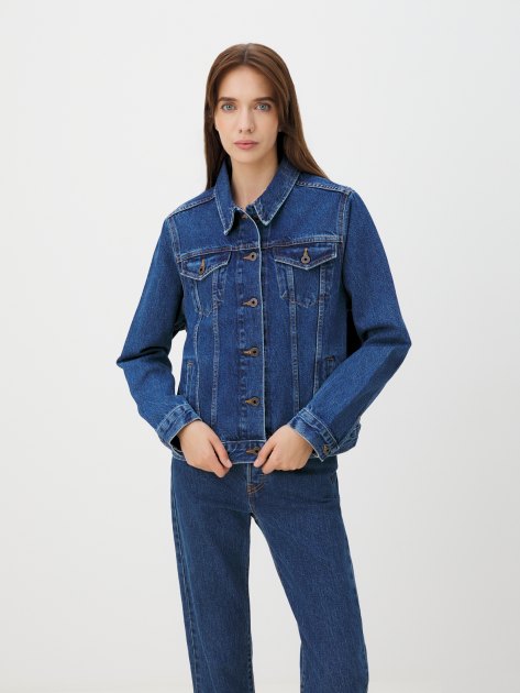 Женская джинсовая куртка PEPE JEANS BOYFRIEND JACKET, Артикул PL402432CT9, синий | 4059429. Ракурс 1 Женская джинсовая куртка PEPE JEANS BOYFRIEND JACKET, Артикул PL402432CT9, синий | 4059429. Ракурс 1